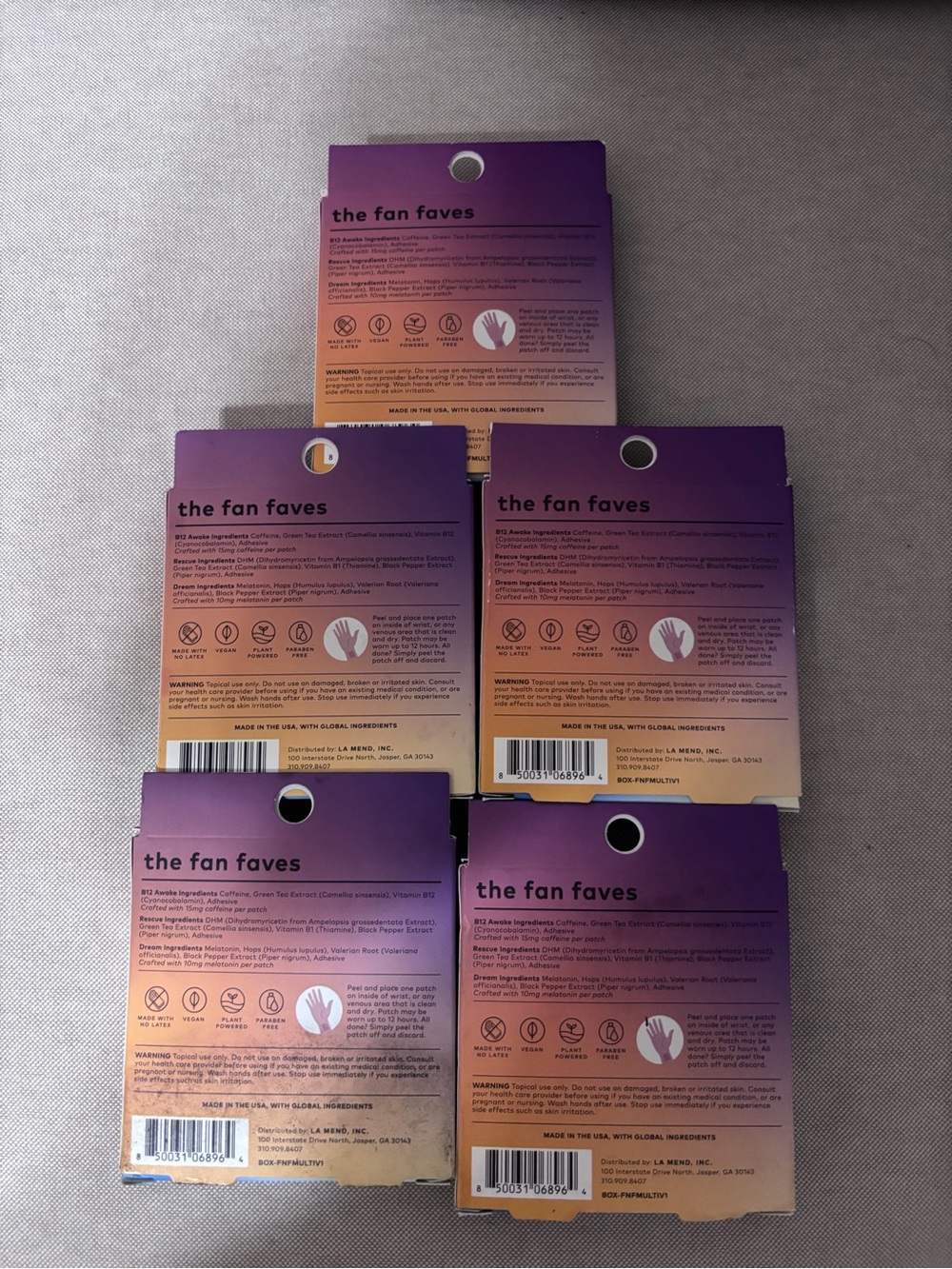 The Good Patch Fan Faves Wellness Patch Singles 5 Pack New - Picture 2 of 2